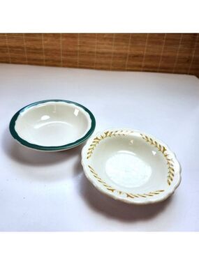 Vintage Syracuse China Canada Bowls Pair Small Size Restaurant Ware